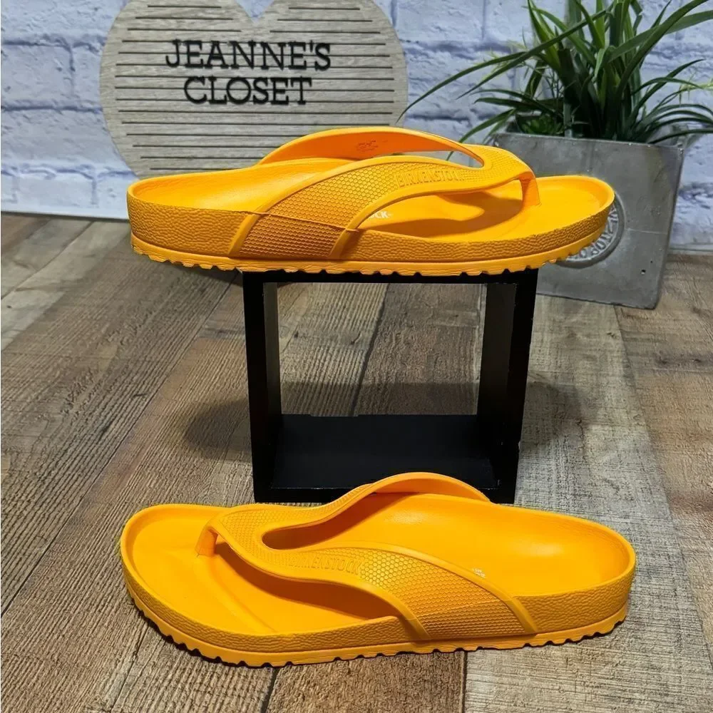 Birkenstock Honolulu EVA Foam Sandals 44 Orange Men's Size 11